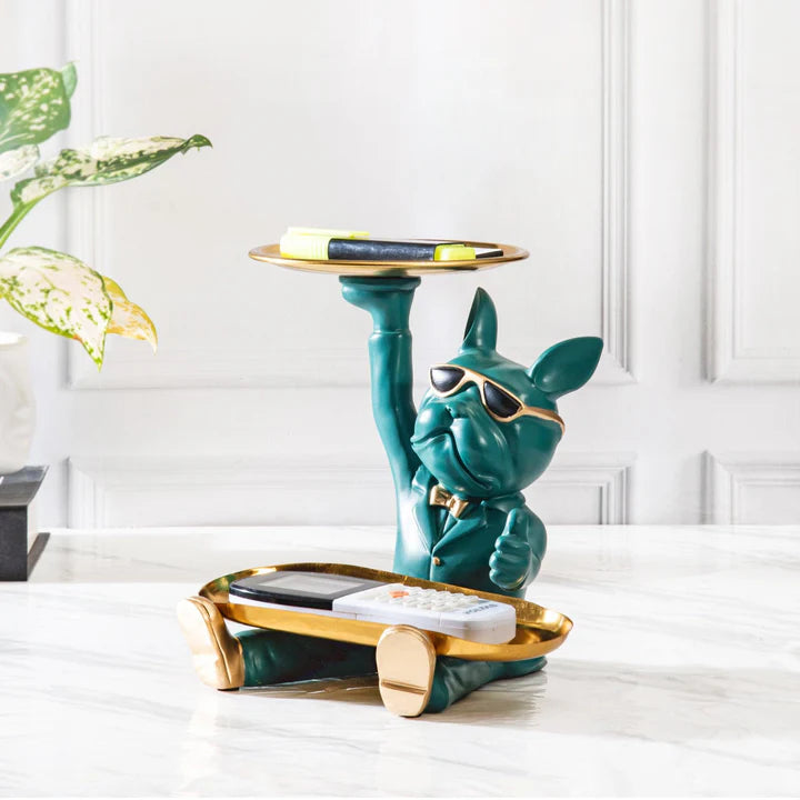 FRENCH BULL DOG DOUBLE TRAY DECOR