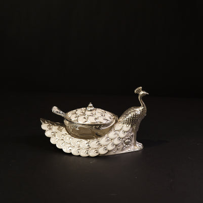 PEACOCK SHAPED CANDY JAR