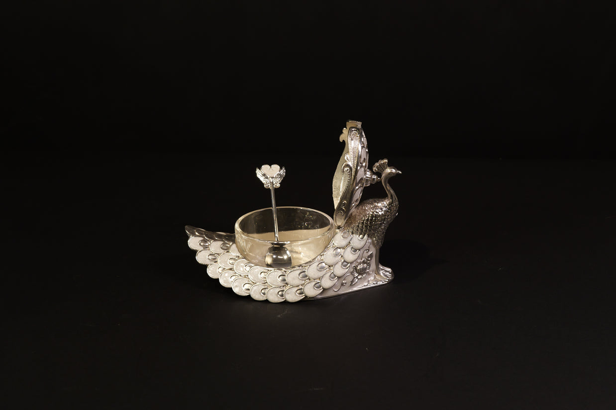 PEACOCK SHAPED CANDY JAR