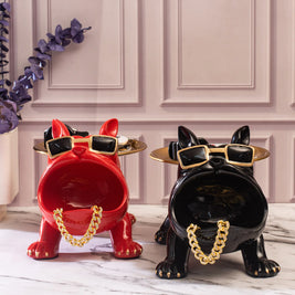 BULLDOG STORAGE BUTLER SCULPTURE
