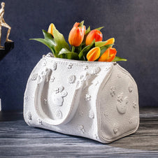 FRENCH COUTURE BAG VASE
