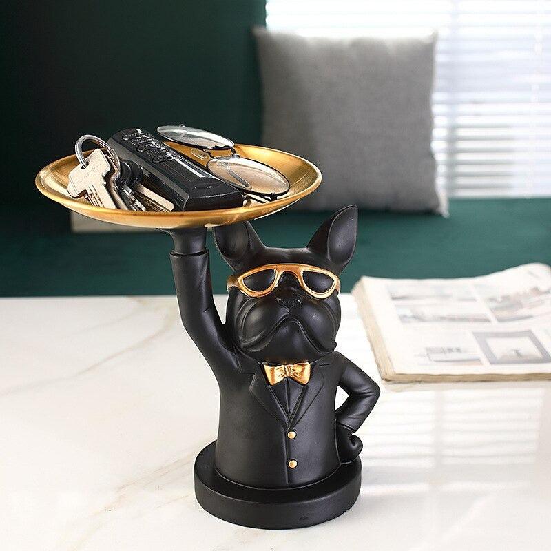 CUTE BULLDOG STATUE FIGURINES