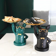CUTE BULLDOG STATUE FIGURINES