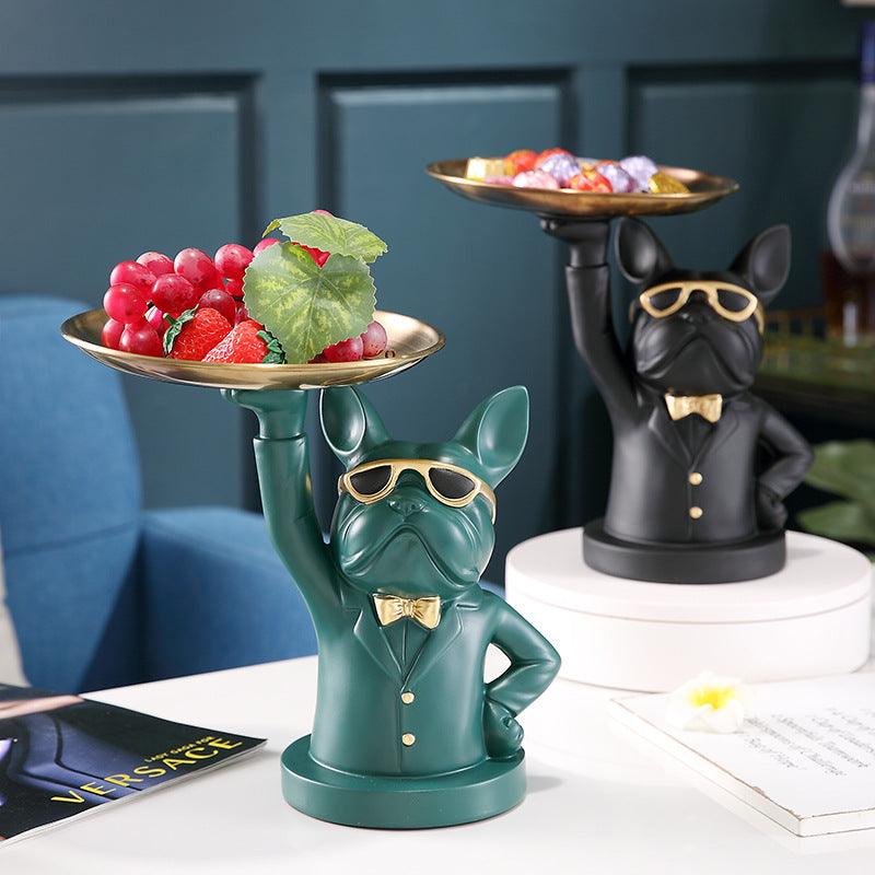 CUTE BULLDOG STATUE FIGURINES