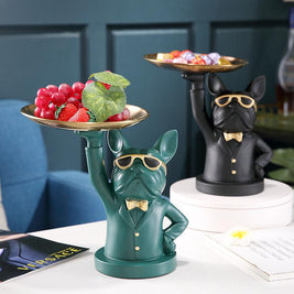 CUTE BULLDOG STATUE FIGURINES