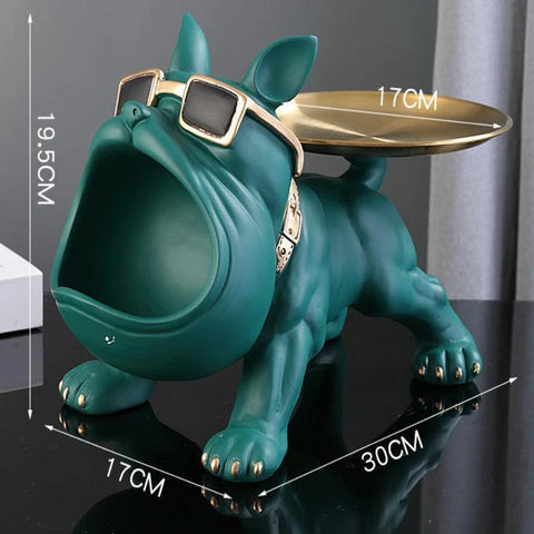 BULLDOG STORAGE BUTLER SCULPTURE