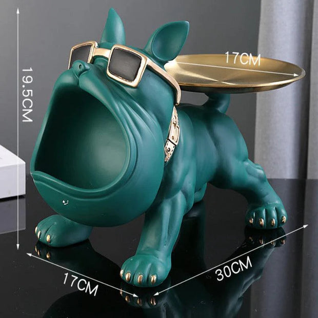 BULLDOG STORAGE BUTLER SCULPTURE