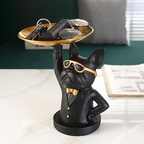 CUTE BULLDOG STATUE FIGURINES
