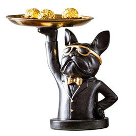 CUTE BULLDOG STATUE FIGURINES